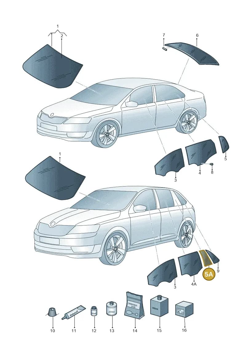 5JJ845213D — Skoda Rapid (2012-2022) diagram 740845000, position 5A