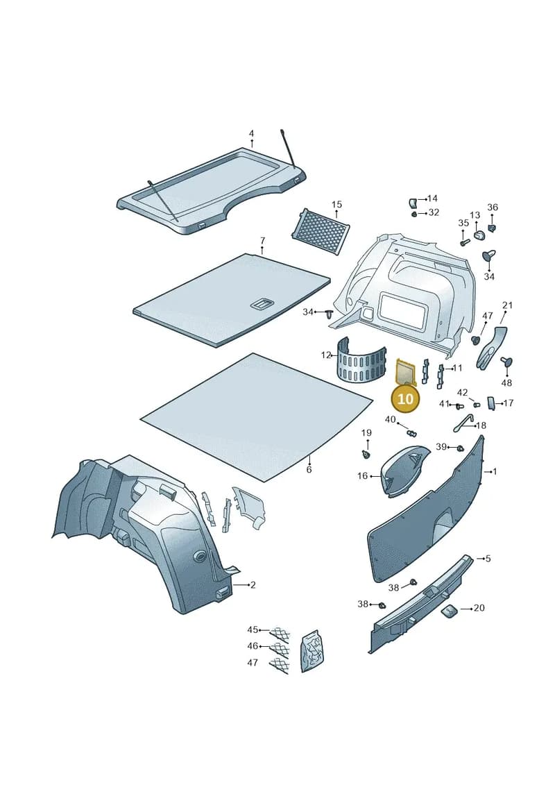 5JJ8671469B9 — Skoda Rapid (2012-2022) diagram 740867850, position 10