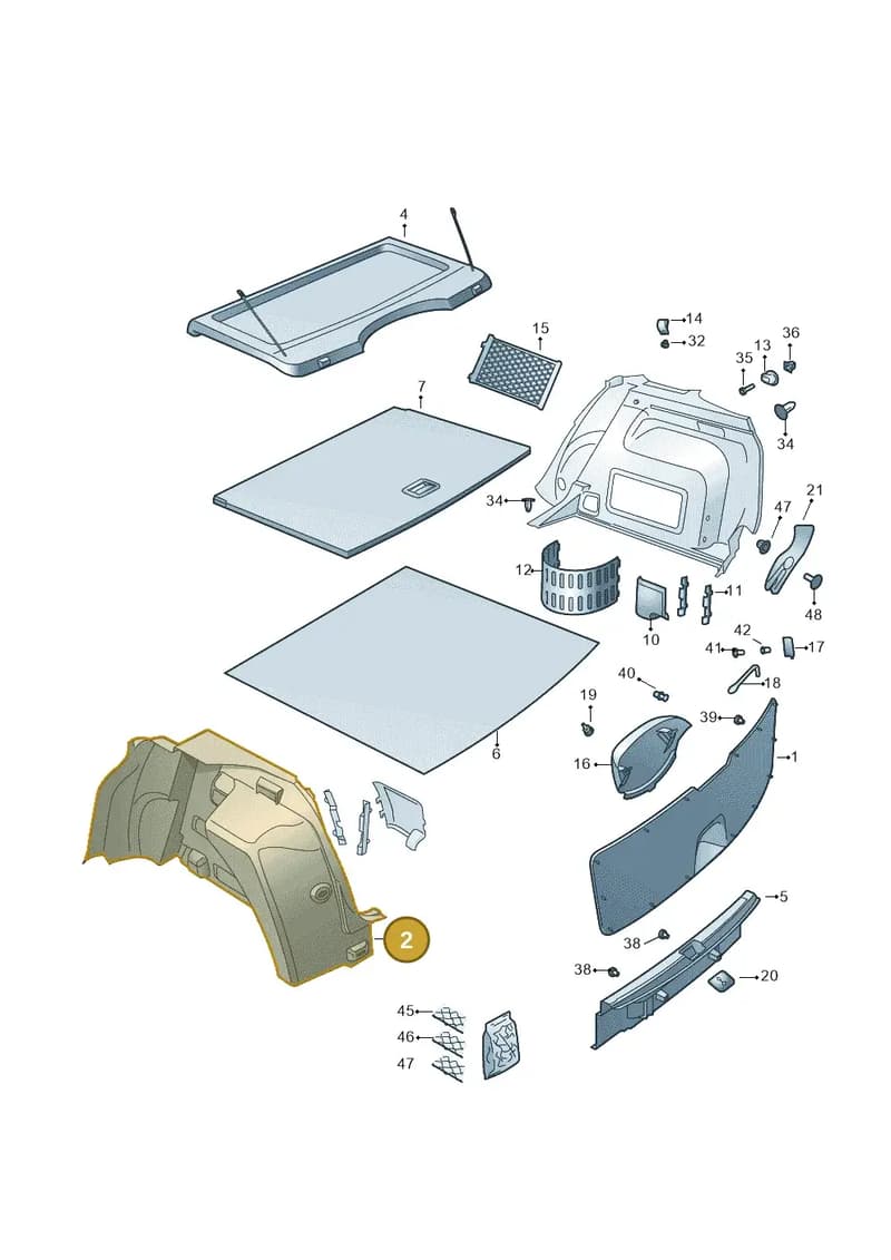 5JJ867427D9B9 — Skoda Rapid (2012-2022) diagram 740867850, position 2