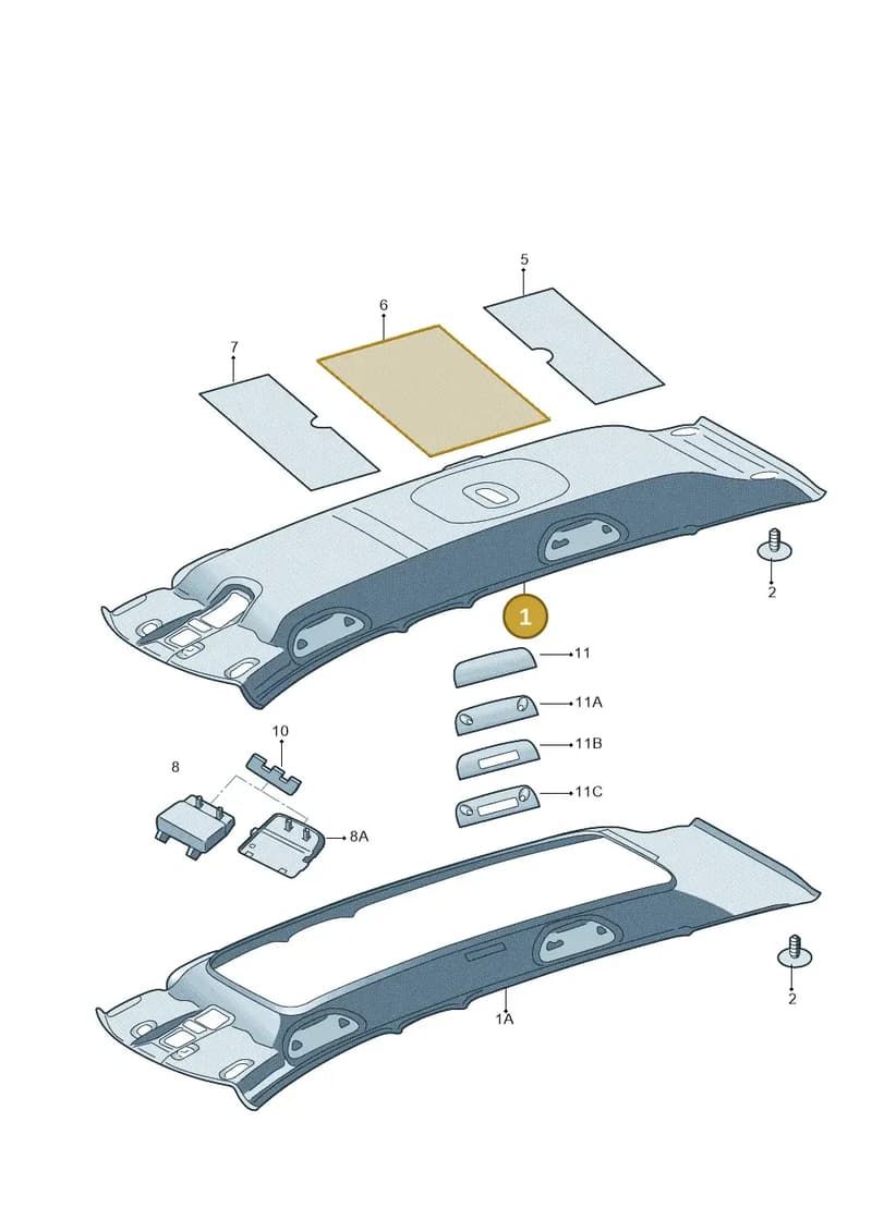 5JJ867501GZJ9 — Skoda Rapid (2012-2022) diagram 740867550, position 1