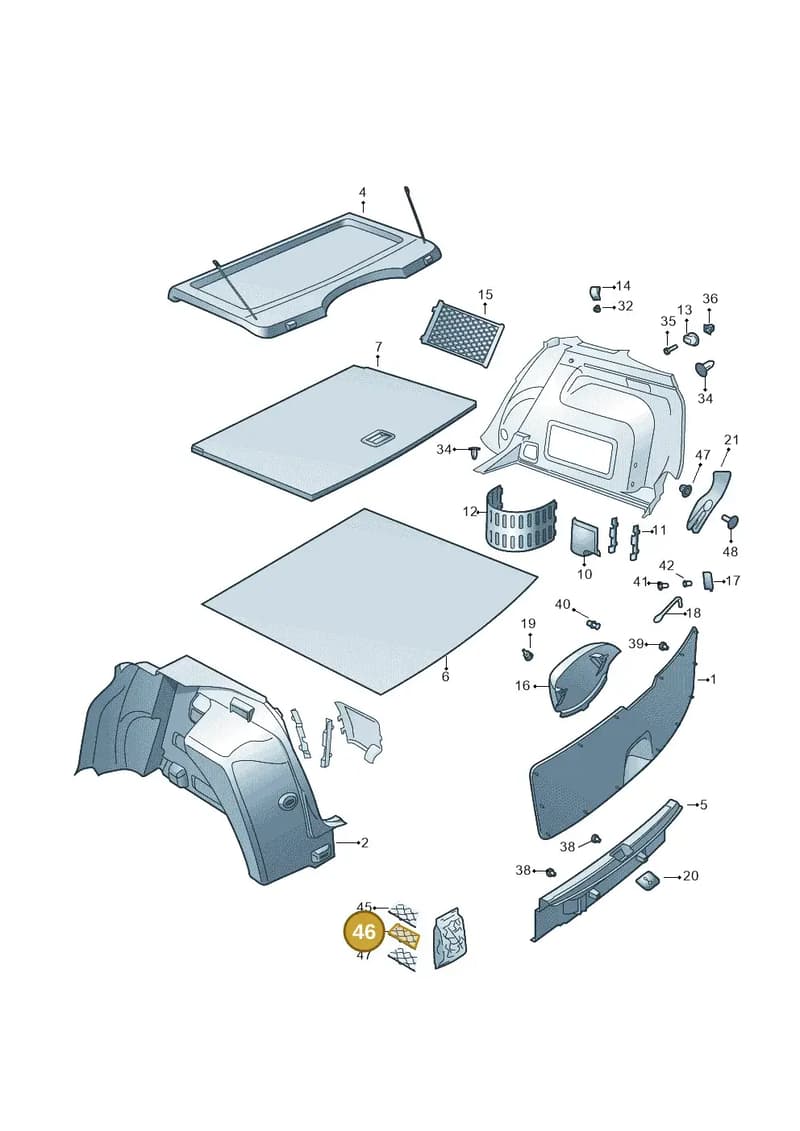 5JJ867689A7EY — Skoda Rapid (2012-2022) diagram 740867850, position 46