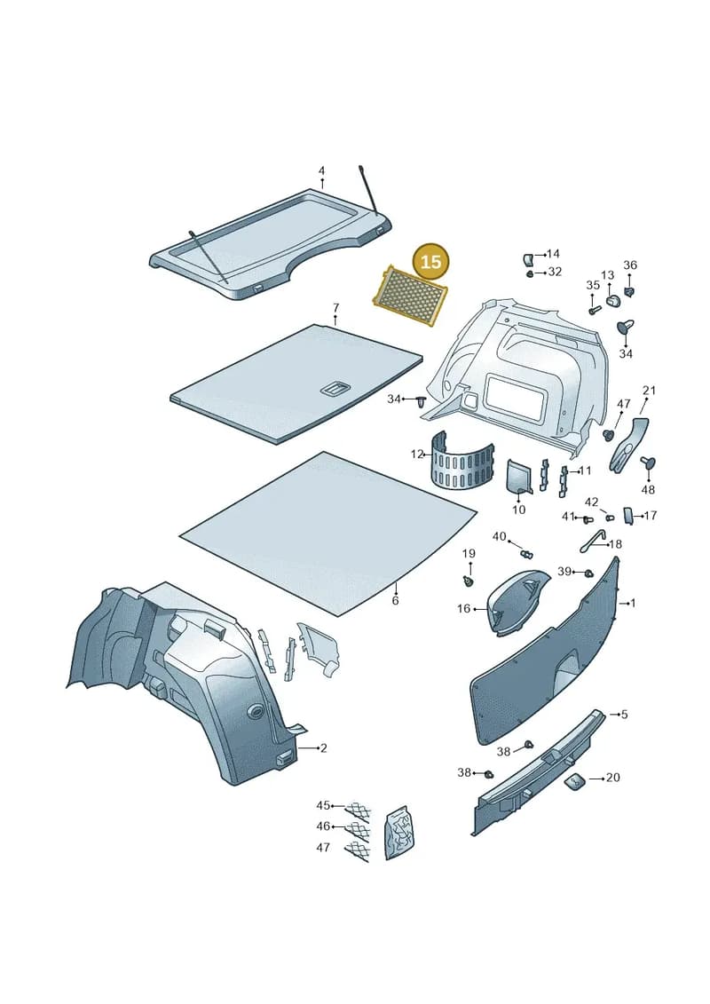 5JJ867690A9B9 — Skoda Rapid (2012-2022) diagram 740867850, position 15