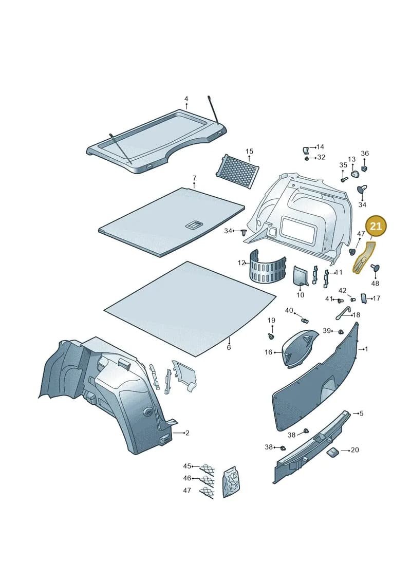 5JJ868783 — Skoda Rapid (2012-2022) diagram 740867850, position 21