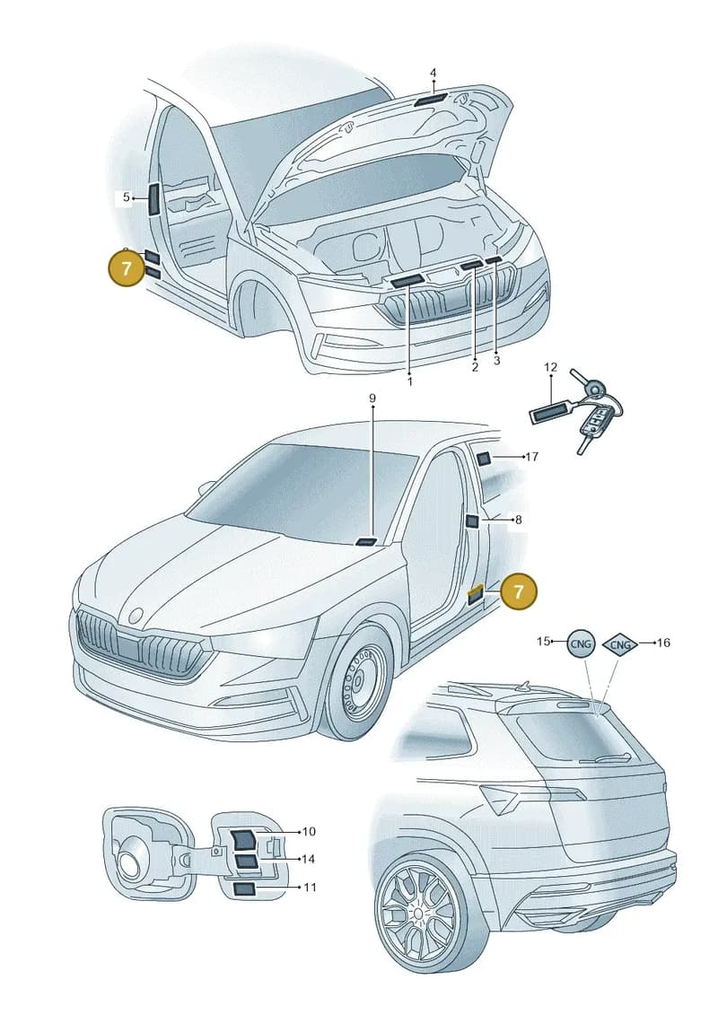 5L0010009E — Skoda Kamiq (2019-2020) diagram 584010000, position 7