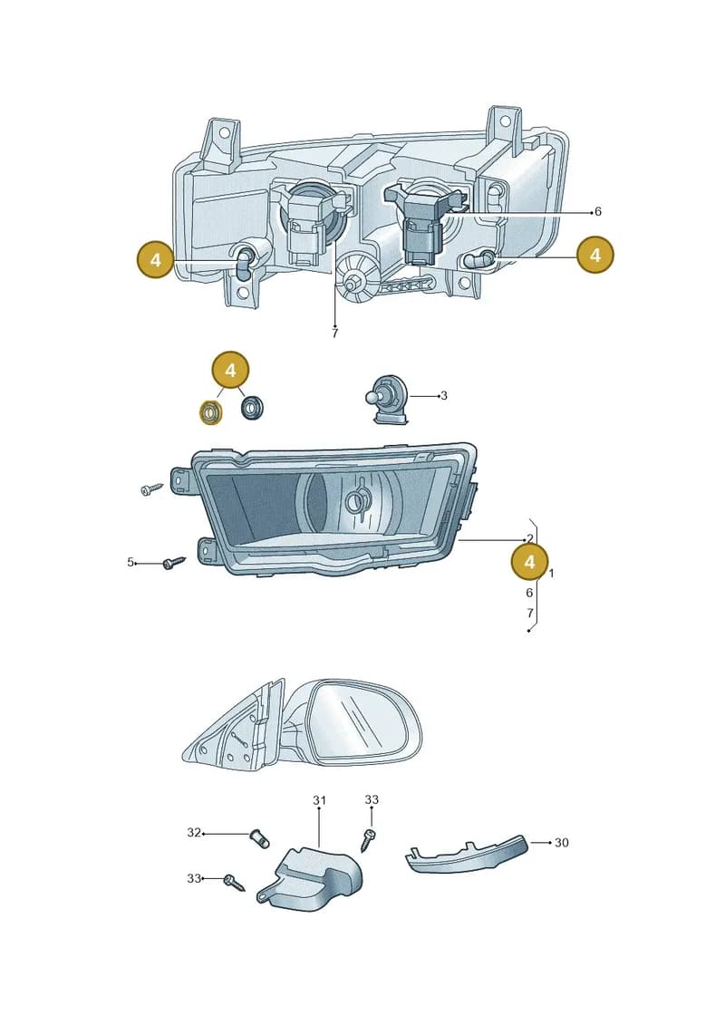 5L0941131 — Skoda Octavia (2012-2017) diagram 753941400, position 4