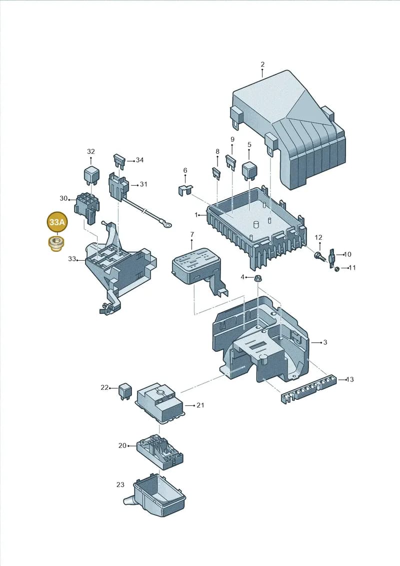 5L0945067 — Volkswagen Sharan Blue Motion (2010-2015) diagram 689937000, position 33A