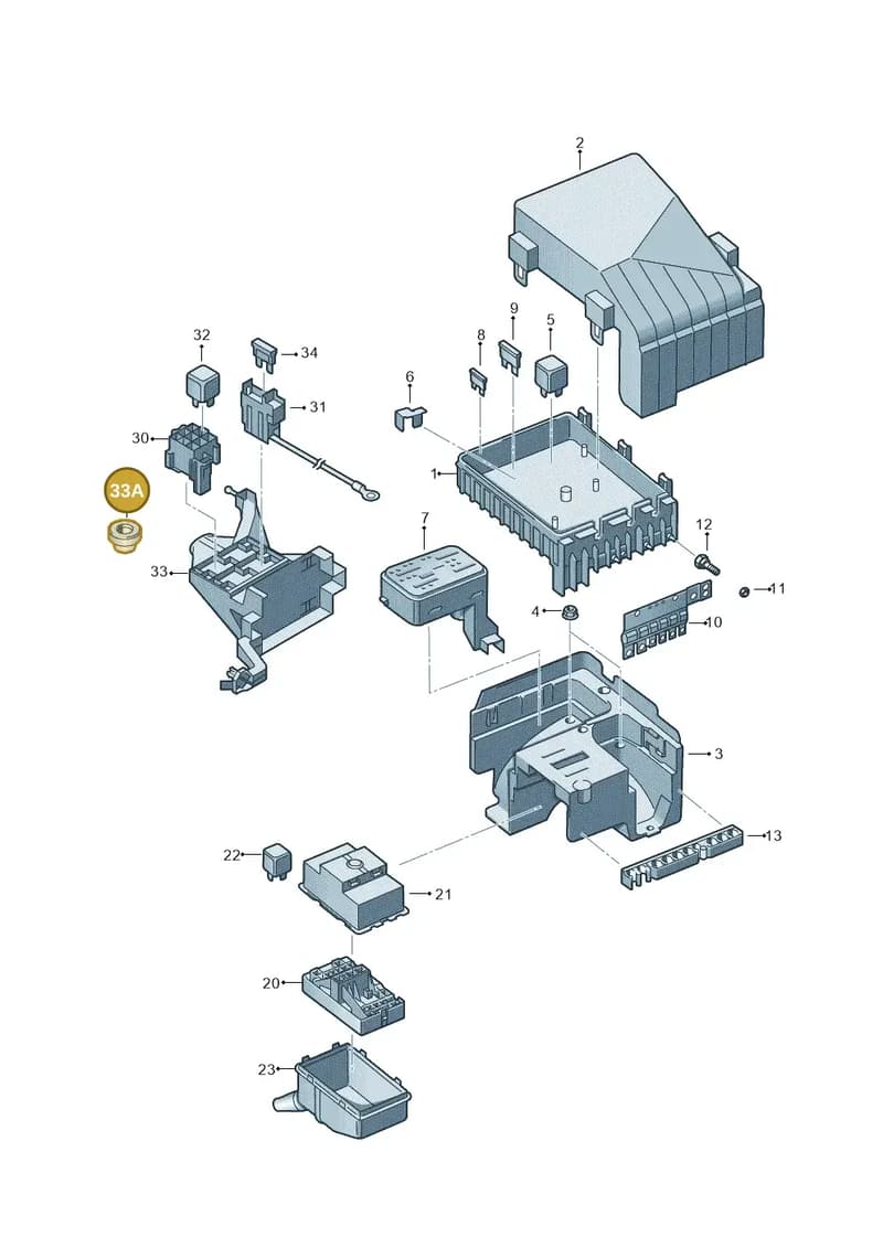5L0945067 — Volkswagen Sharan (2015-2022) diagram 863937000, position 33A