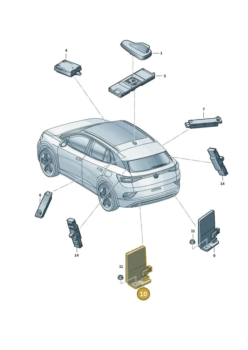 5LA035497A — Skoda Enyaq (2020-2021) diagram 11a035020, position 10