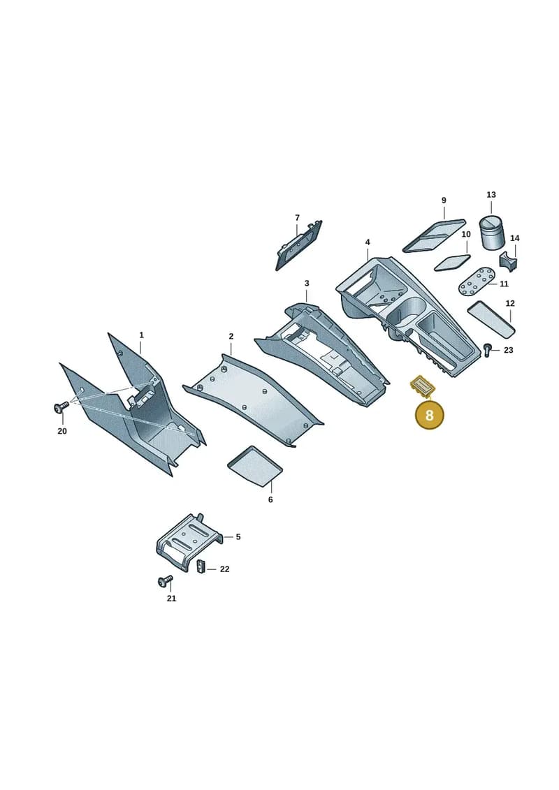 5LA7133379B9 — Skoda Enyaq (2020-2021) diagram 50a863050, position 8