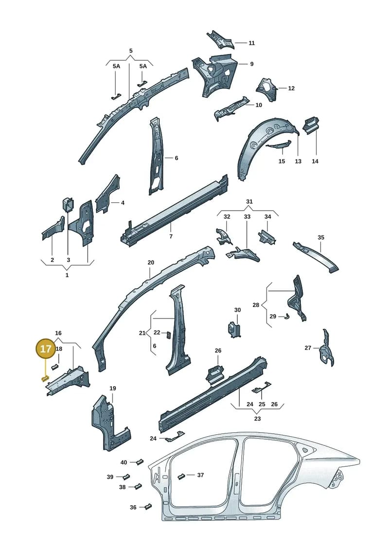 5LA806165A — Skoda Enyaq (2020-2021) diagram 50a809010, position 17