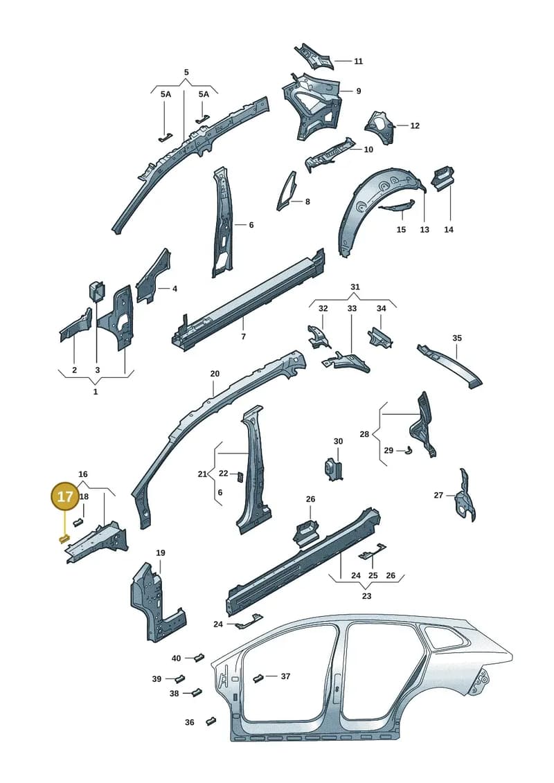5LA806165A — Skoda Enyaq (2020-2021) diagram 50a809000, position 17