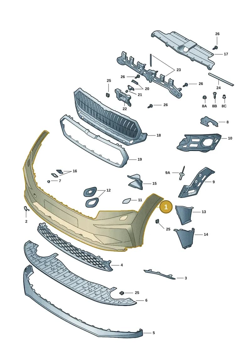 5LA807221F — Skoda Enyaq (2020-2021) diagram 50a807000, position 1