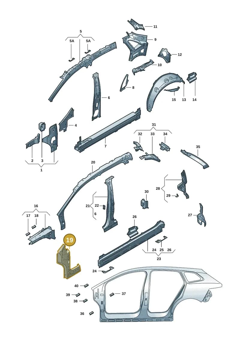 5LA809204A — Skoda Enyaq (2020-2021) diagram 50a809000, position 19