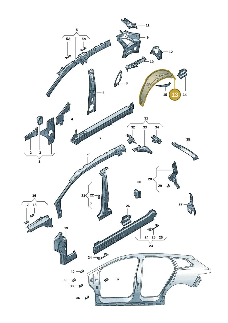 5LA809412C — Skoda Enyaq (2020-2021) diagram 50a809000, position 13