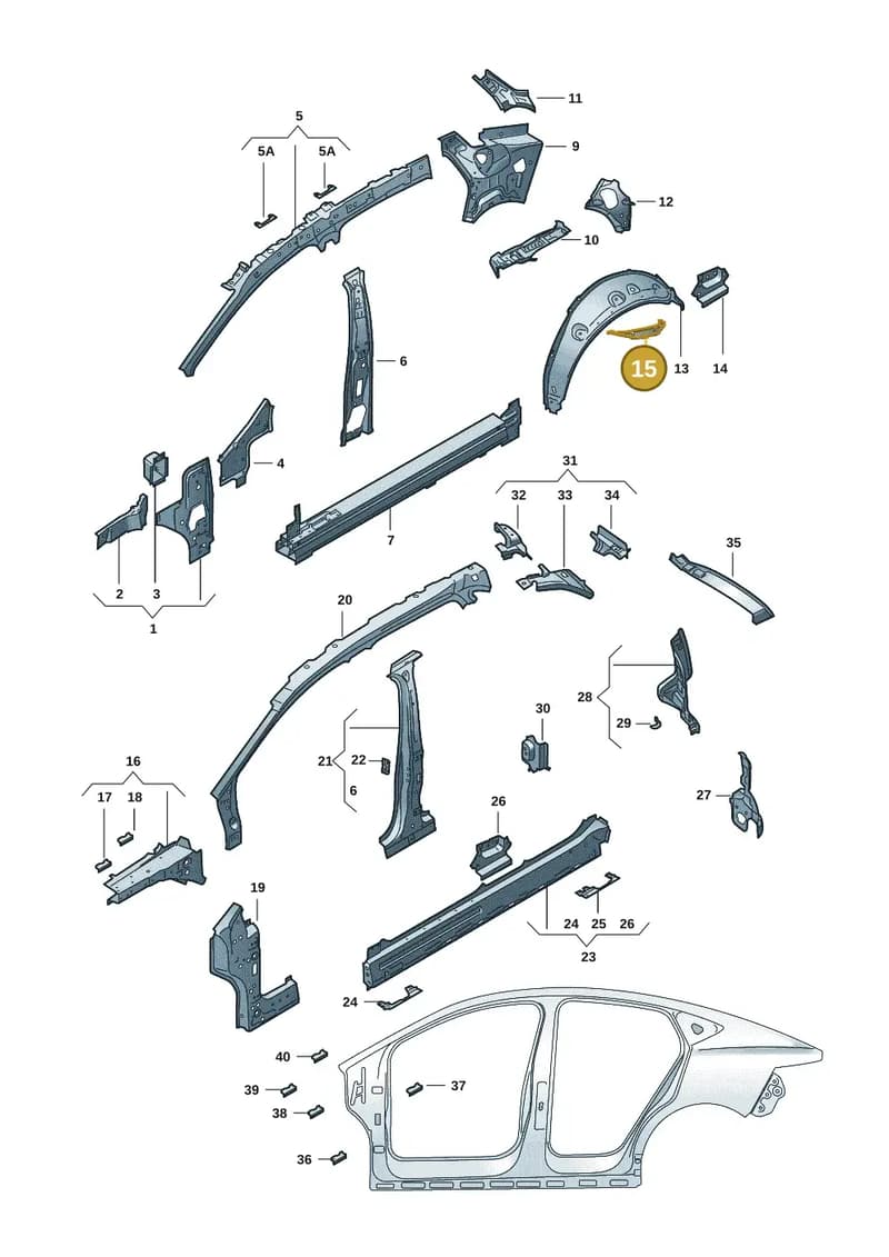 5LA809687 — Skoda Enyaq (2020-2021) diagram 50a809010, position 15