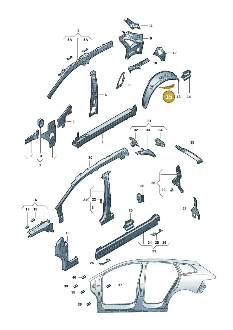 5LA809687 — Skoda Enyaq (2020-2021) diagram 50a809000, position 15