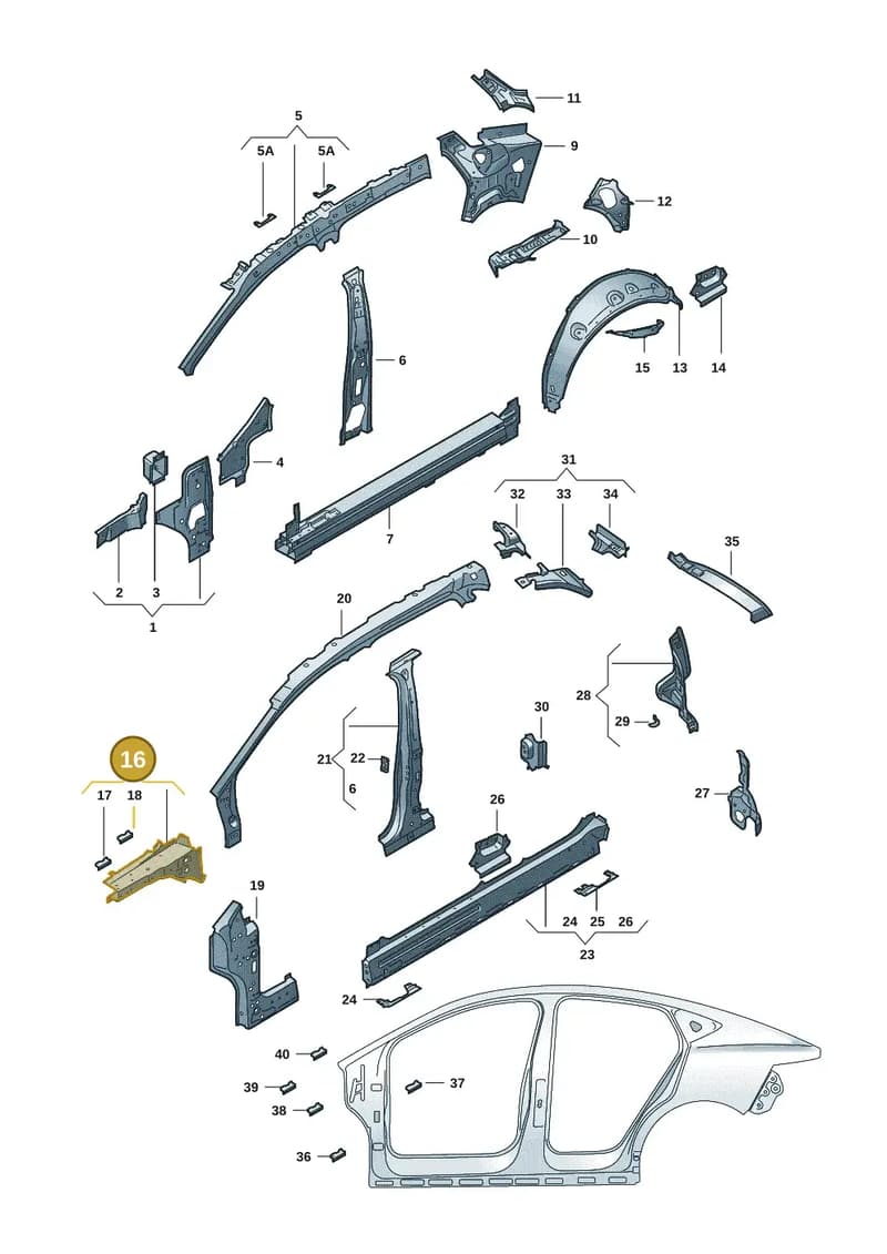 5LA810136 — Skoda Enyaq (2020-2021) diagram 50a809010, position 16