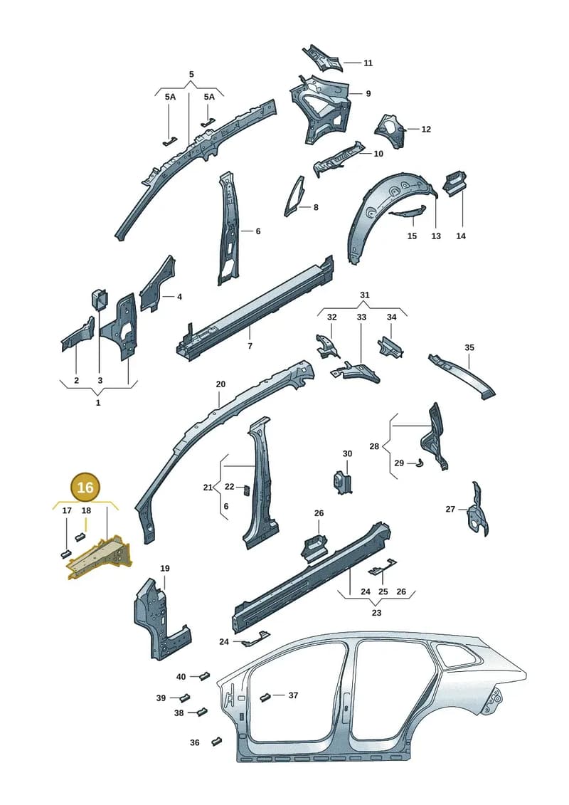 5LA810136A — Skoda Enyaq (2020-2021) diagram 50a809000, position 16