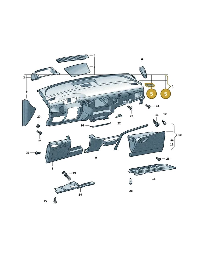 5LA8197934PK — Skoda Enyaq (2020-2021) diagram 50a857010, position 5