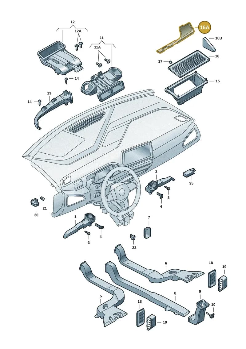5LA819913A — Skoda Enyaq (2020-2021) diagram 50a819010, position 16A