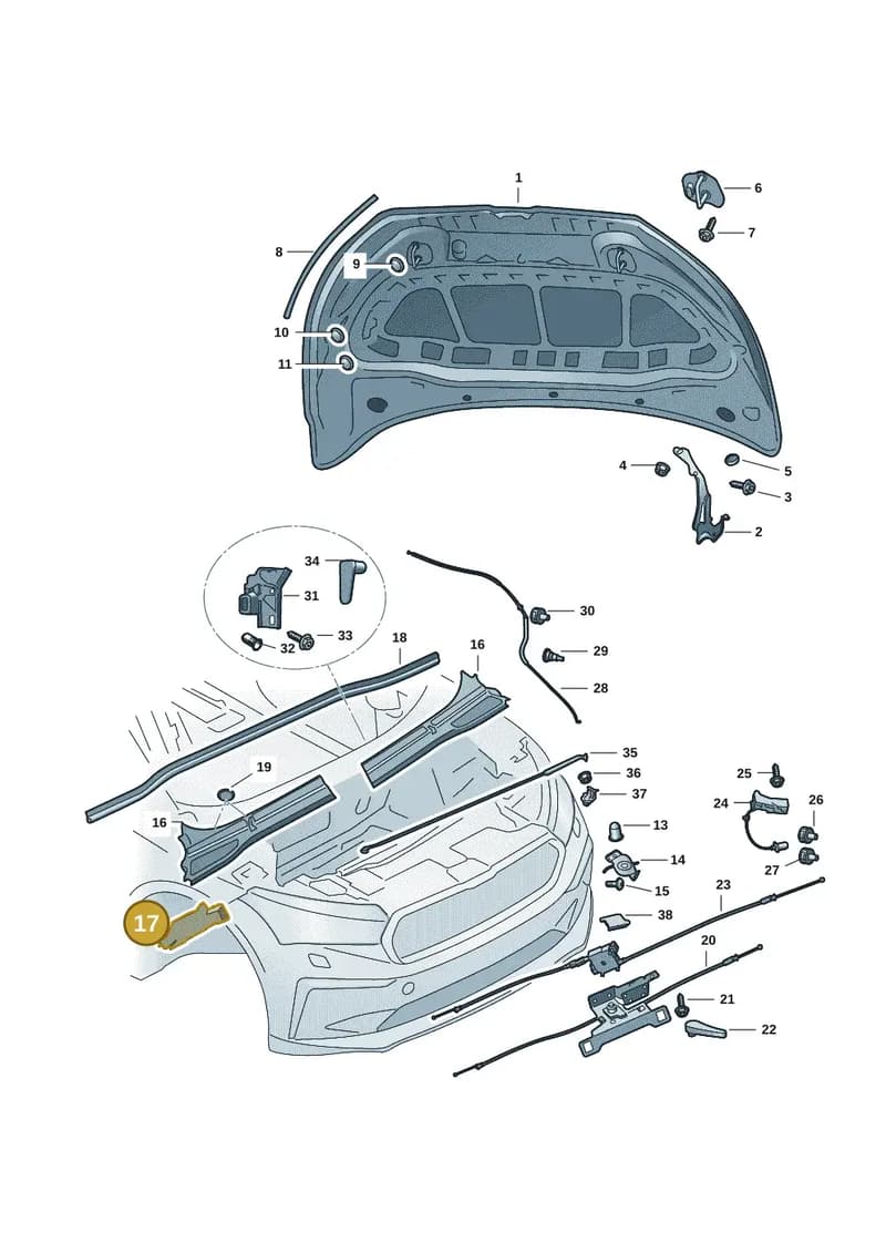 5LA823714 — Skoda Enyaq (2020-2021) diagram 50a823000, position 17