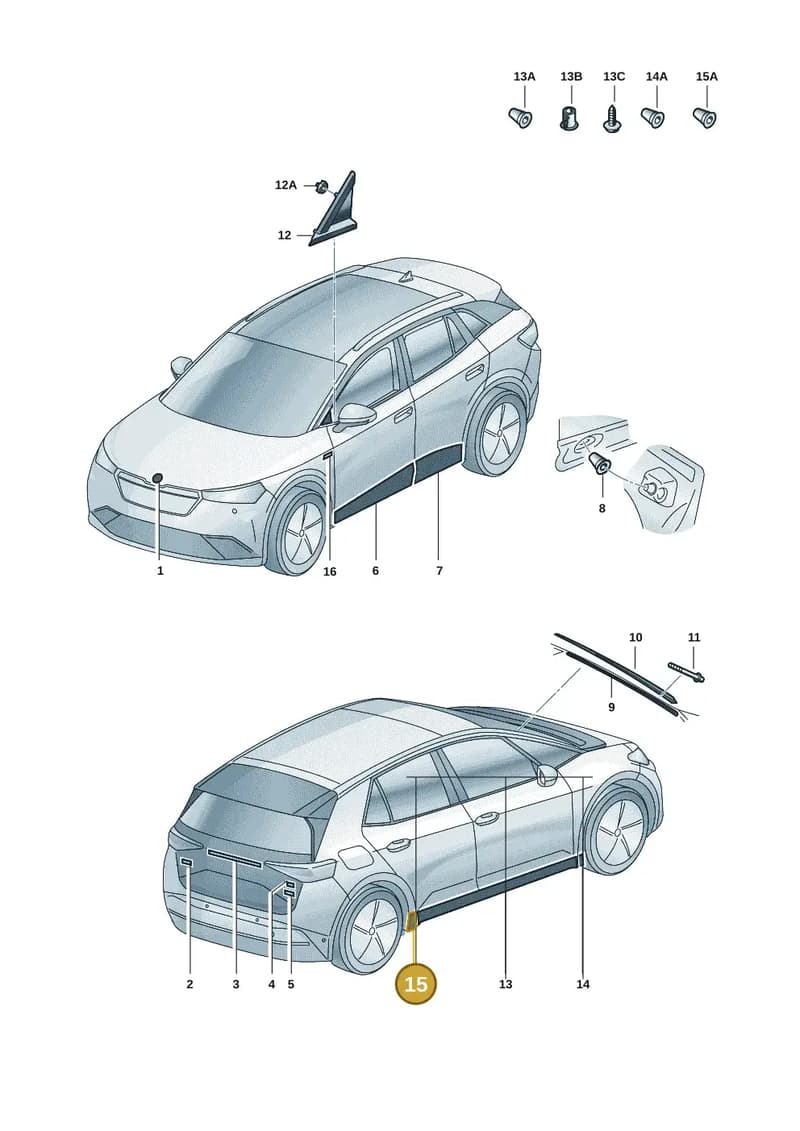 5LA8532689B9 — Skoda Enyaq (2020-2021) diagram 50a853000, position 15