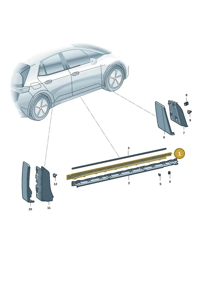 5LA853860GRU — Skoda Enyaq (2020-2021) diagram 50a853010, position 1