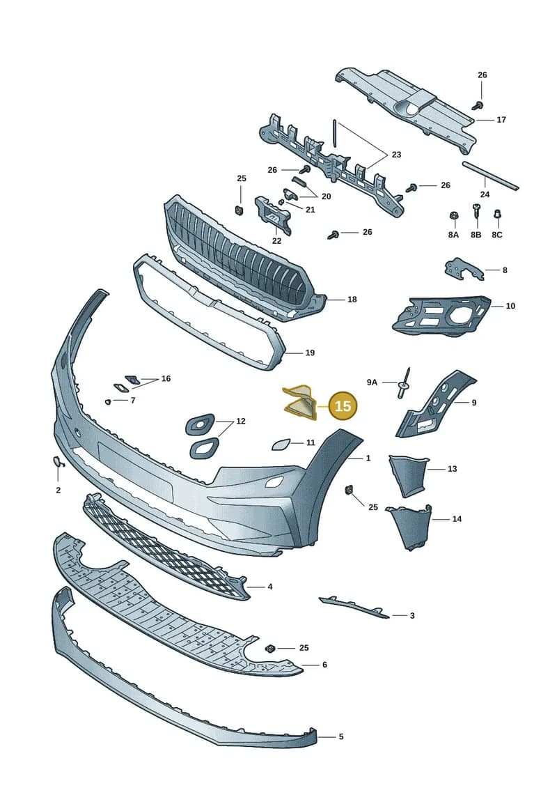5LA853949 — Skoda Enyaq (2020-2021) diagram 50a807000, position 15