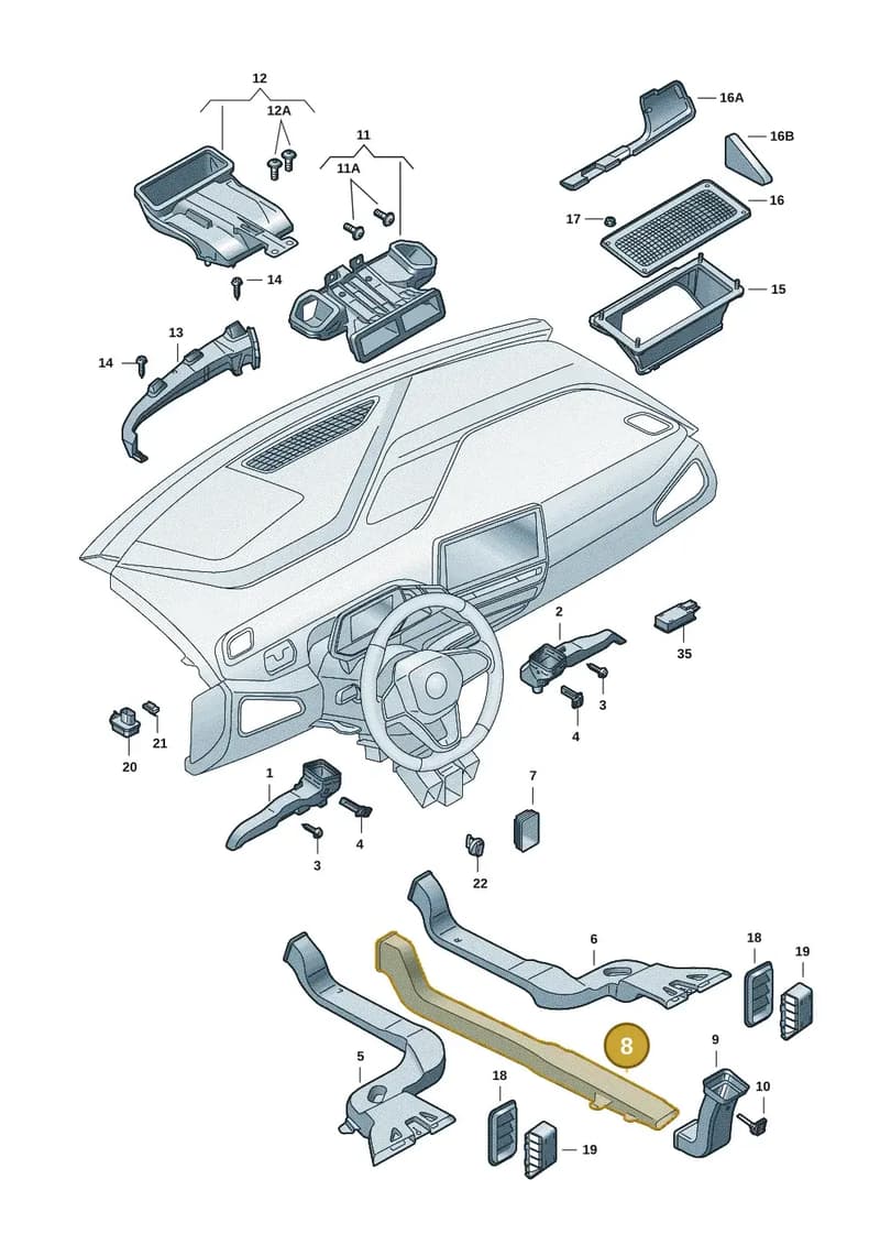 5LA857509 — Skoda Enyaq (2020-2021) diagram 50a819010, position 8
