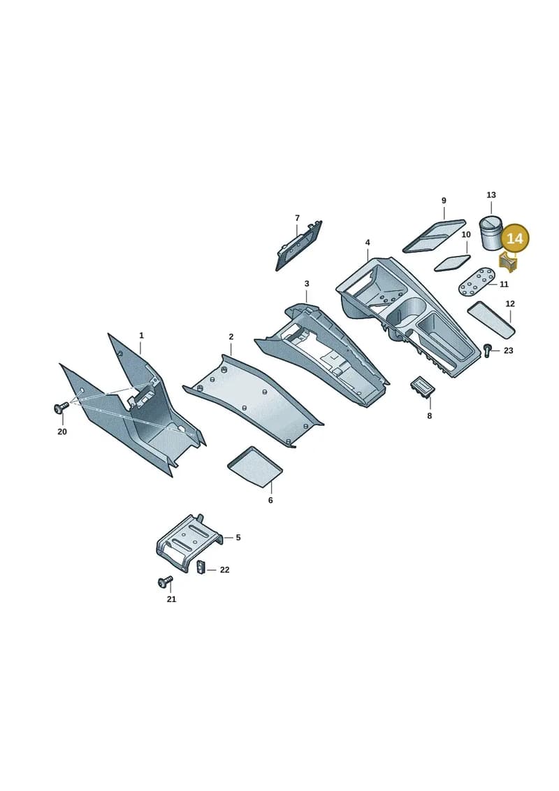 5LA8632144PK — Skoda Enyaq (2020-2021) diagram 50a863050, position 14