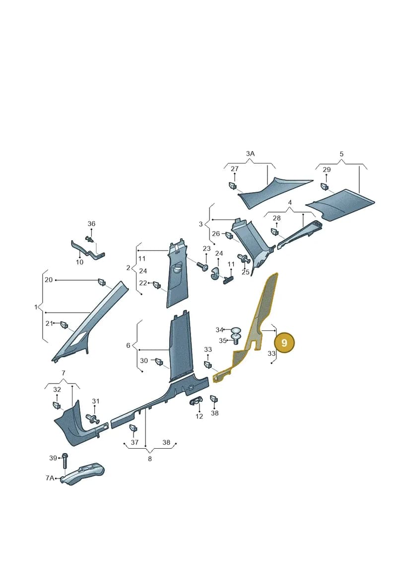 5LA867765C4PK — Skoda Enyaq (2020-2021) diagram 50a867065, position 9