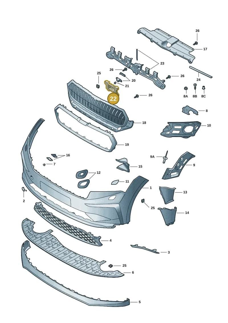 5LA907699B — Skoda Enyaq (2020-2021) diagram 50a807000, position 22
