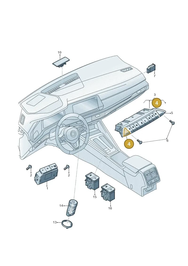 5LA9250891QB — Skoda Enyaq (2020-2021) diagram 585941050, position 4