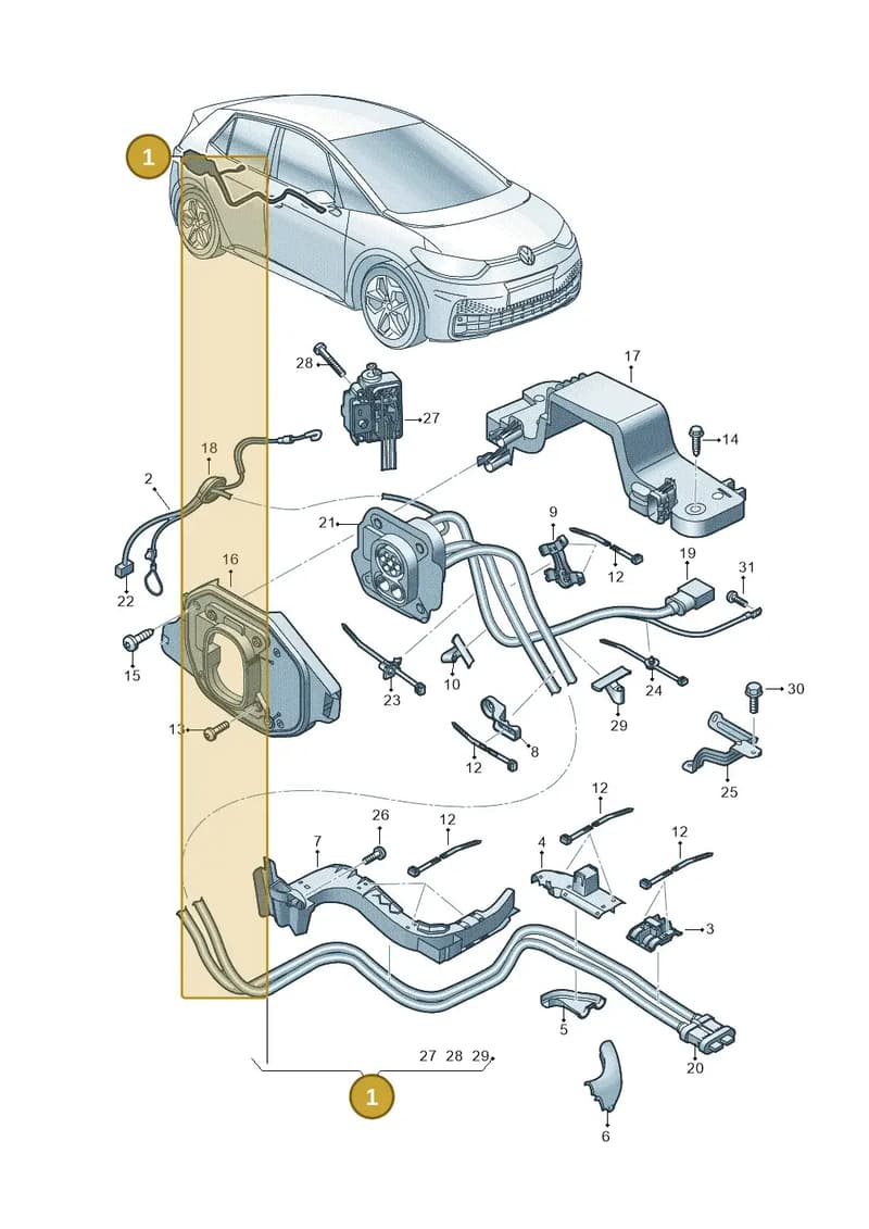 5LA971531R — Skoda Enyaq (2020-2021) diagram 10a970005, position 1
