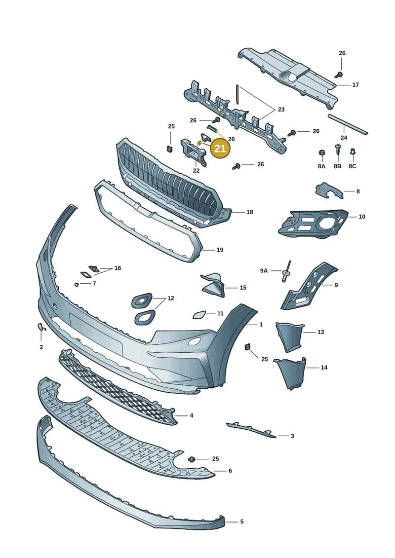 5LA980561A — Skoda Enyaq (2020-2021) diagram 50a807000, position 21