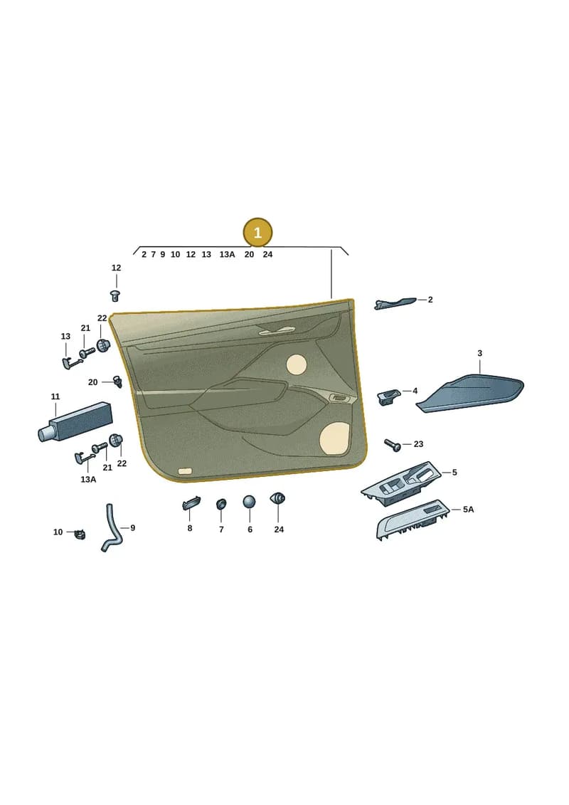 5LB867013ATXZP — Skoda Enyaq (2020-2021) diagram 50a867000, position 1
