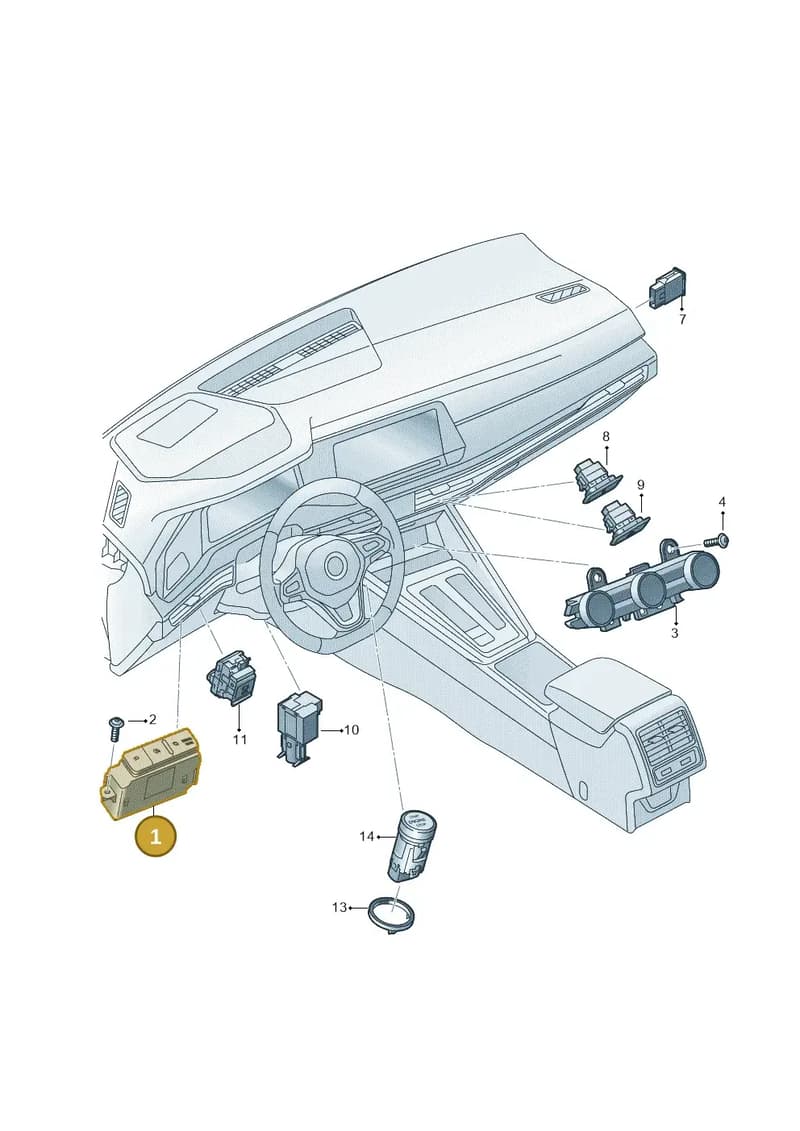 5LB941501WHS — Skoda Kodiaq (2024-) diagram 57h941050, position 1