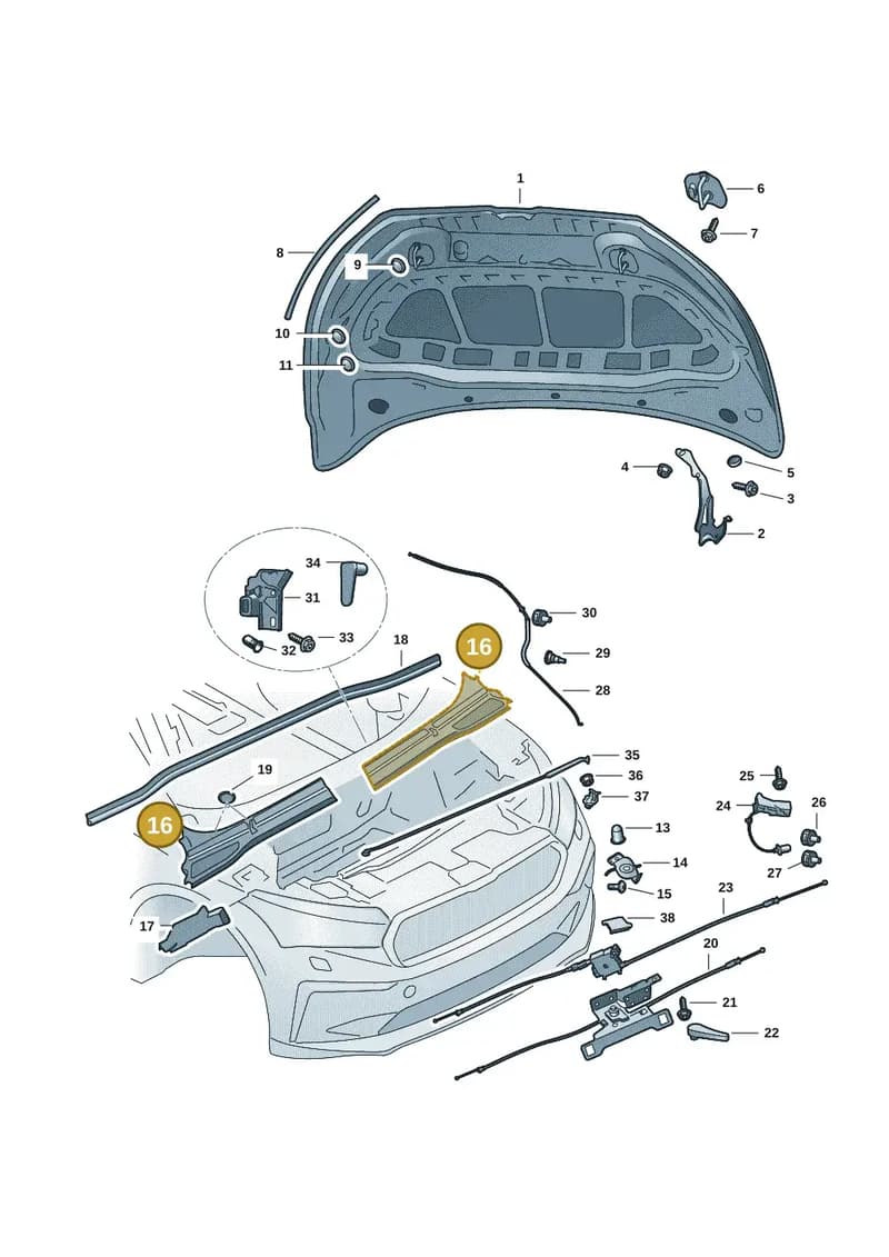 5LC819416B9B9 — Skoda Enyaq (2020-2021) diagram 50a823000, position 16