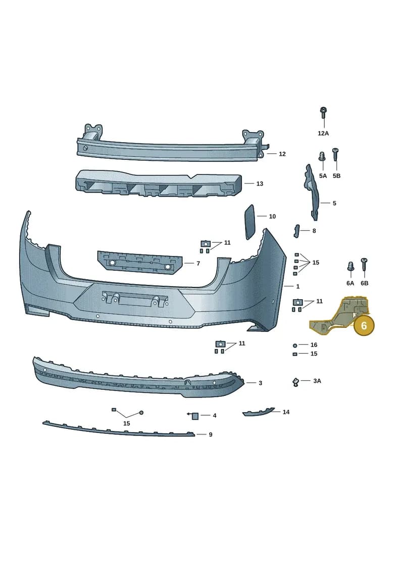 5LE807393C — Skoda Enyaq (2020-2021) diagram 50a807060, position 6