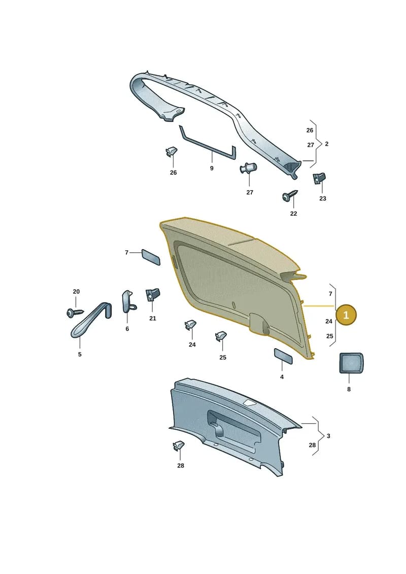 5LE867975B4PK — Skoda Enyaq (2020-2021) diagram 50a867090, position 1