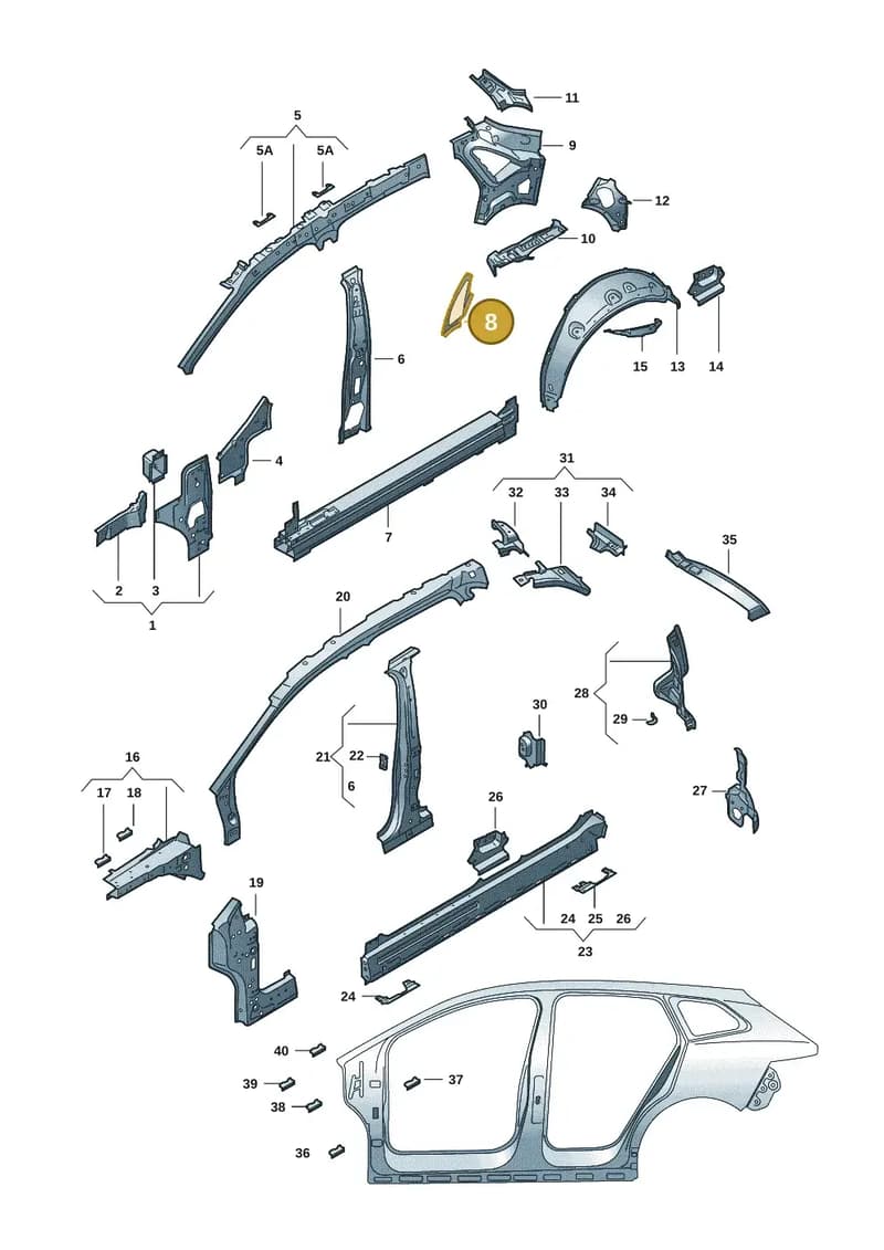 5LG809739 — Skoda Enyaq (2020-2021) diagram 50a809000, position 8