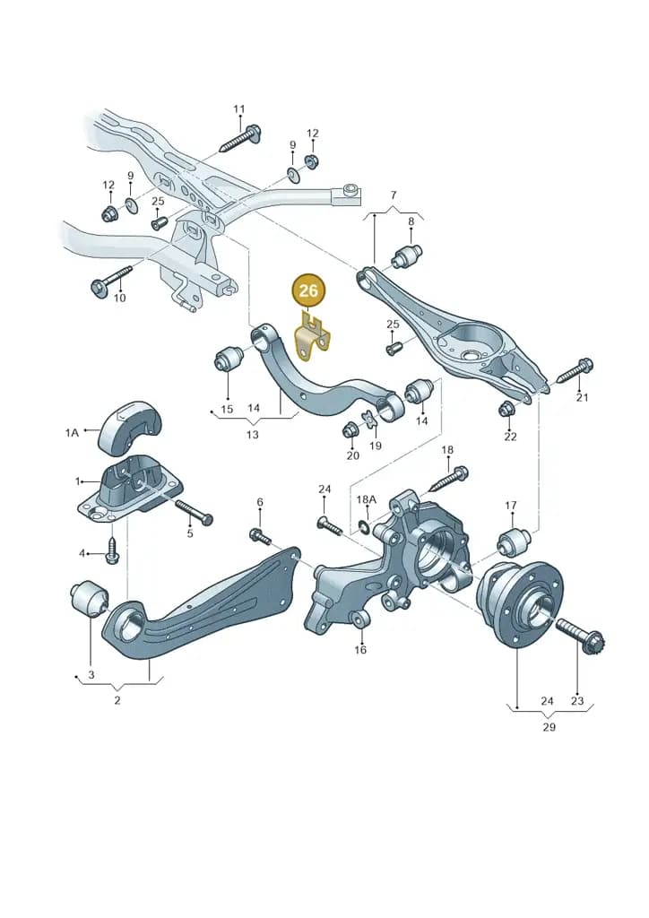 5Q0614167C — Skoda Octavia (2017-2020) diagram 746505300, position 26