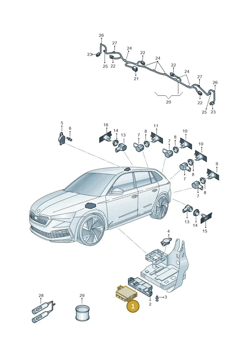 5QA919283H — Skoda Fabia (2021-) diagram 584919055, position 1