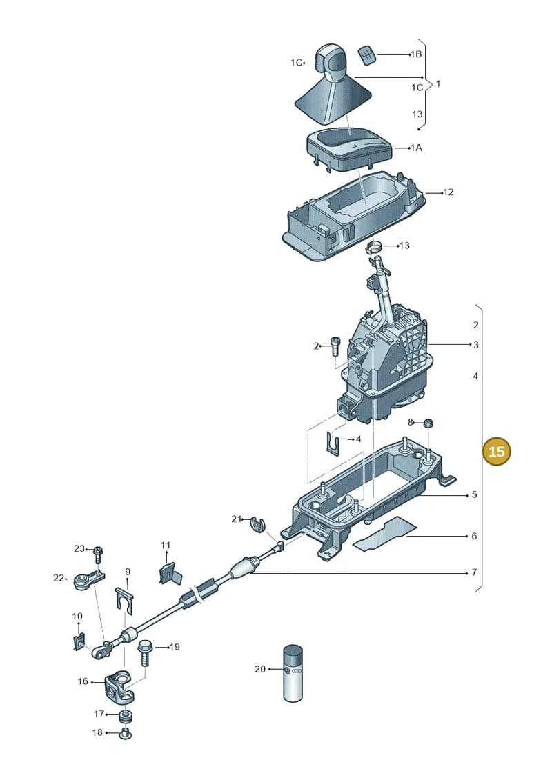 5QH713025AH — Skoda Kodiaq (2016-2024) diagram 805713010, position 15
