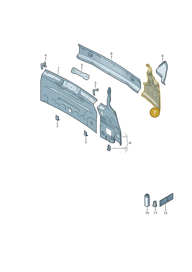 60U813327 — Skoda Rapid (2012-2022) diagram 740813015, position 7
