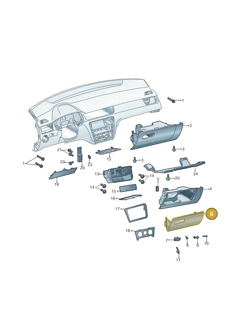 60U8571219B9 — Skoda Rapid (2012-2022) diagram 740857200, position 6