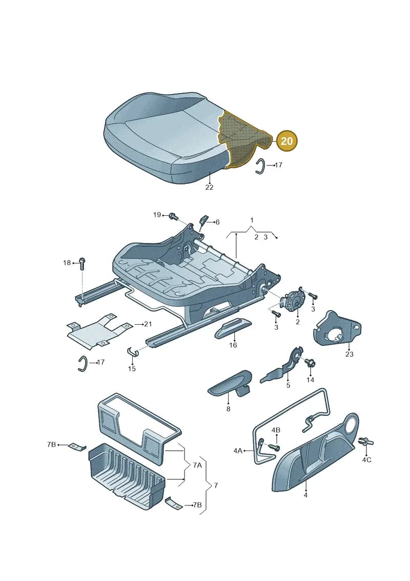 60U881375C — Skoda Rapid (2012-2022) diagram 740881010, position 20
