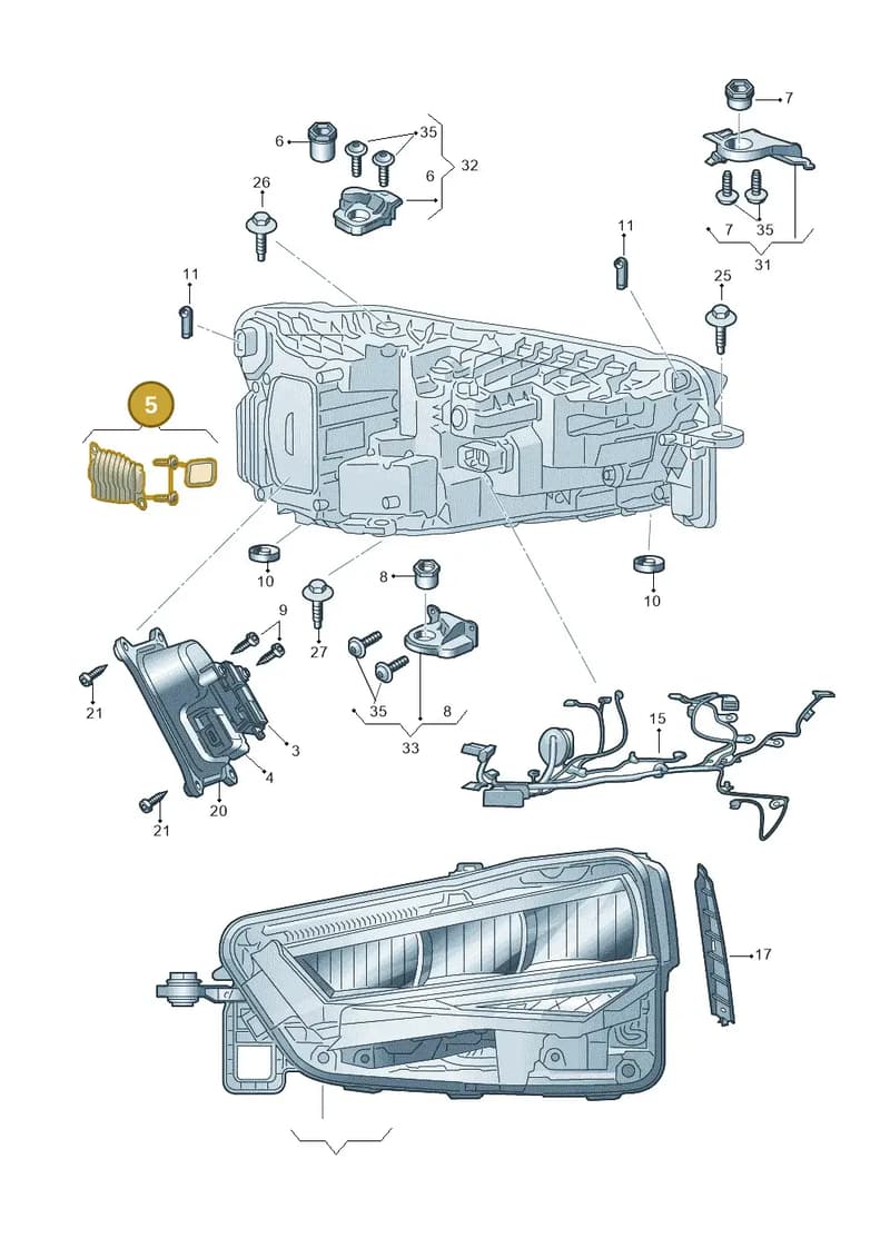 60U941645 — Skoda Kamiq (2019-2020) diagram 584941100, position 5