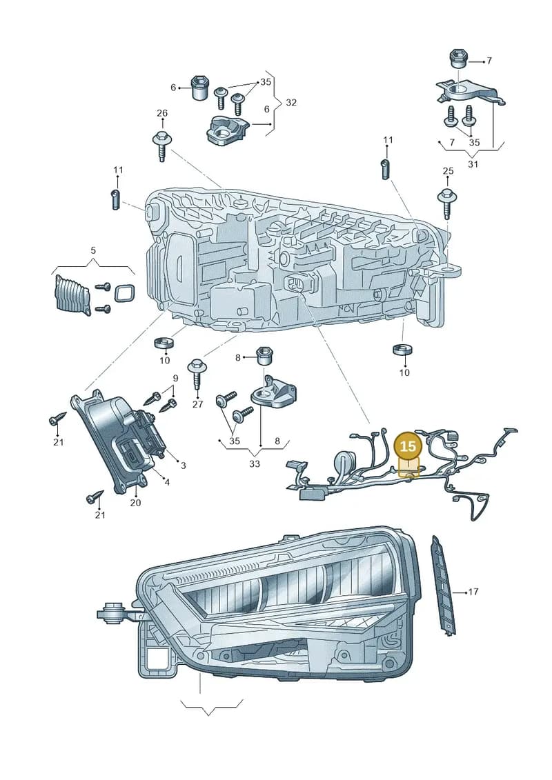 60U941813B — Skoda Kamiq (2019-2020) diagram 584941100, position 15