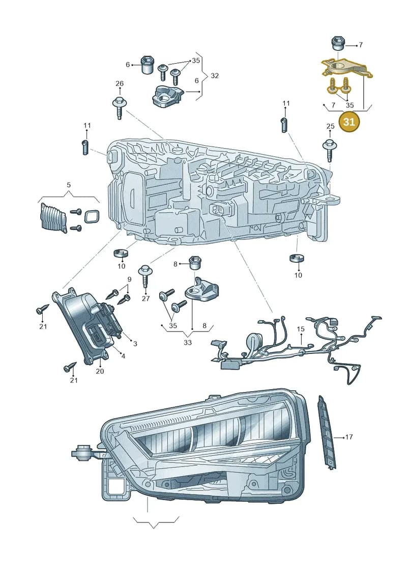 60U998225A — Skoda Kamiq (2019-2020) diagram 584941100, position 31